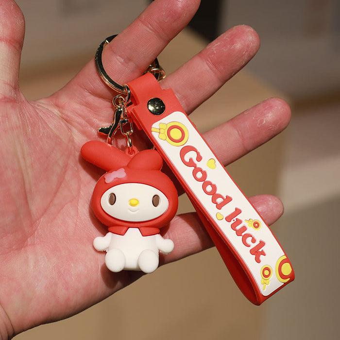 Wholesale Pink Cartoon Keychain JDC-KC-NiuTe001