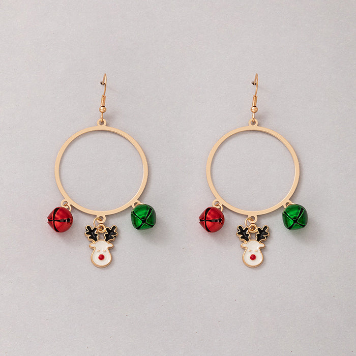 Wholesale Colorful Irregular Pearl Earrings Geometric Hip Hop Fashion Accessory MOQ≥2
