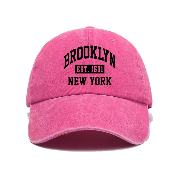 Wholesale New washed letter embroidered duck tongue hat, fashionable and personalized sun shading baseball cap