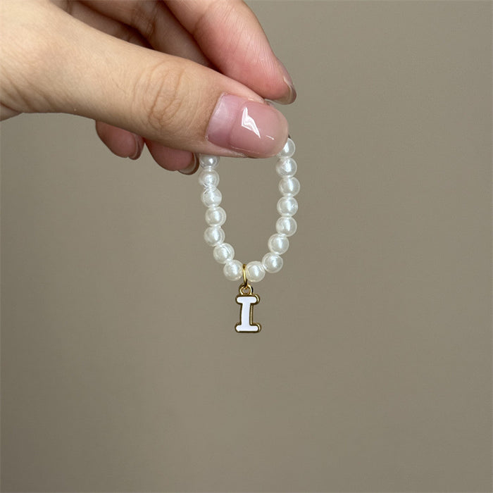 Wholesale Mini blind box pendant letter pearl necklace accessories doll clothes