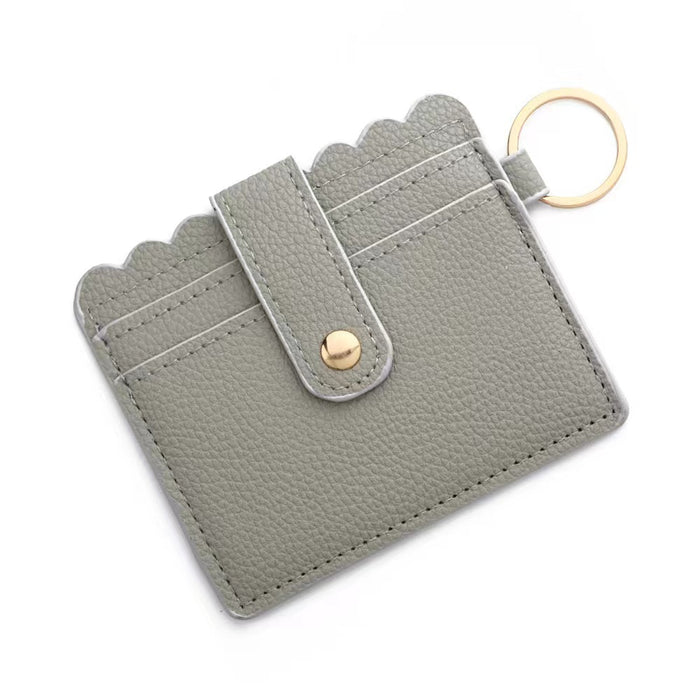 Wholesale Leopard Print Cow Print Plaid PU Leather Card Holder Keychain JDC-KC-HTong001