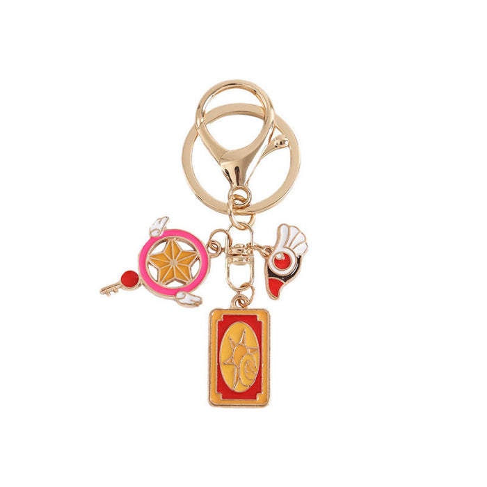 Wholesale Keychain Love Star Wings Pendant Gift