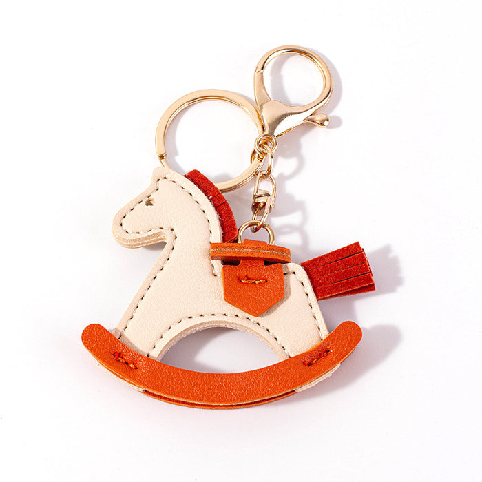 Wholesale Leather Pony Decorative Keychain JDC-KC-QianC002