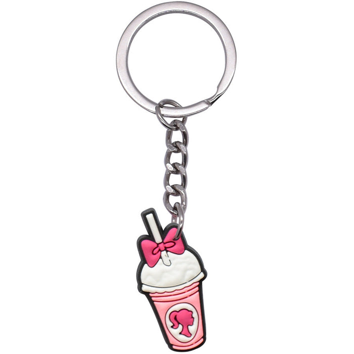 Wholesale 10pcs New Pink Princess Girl Silicone Keychains JDC-KC-XinChuang003