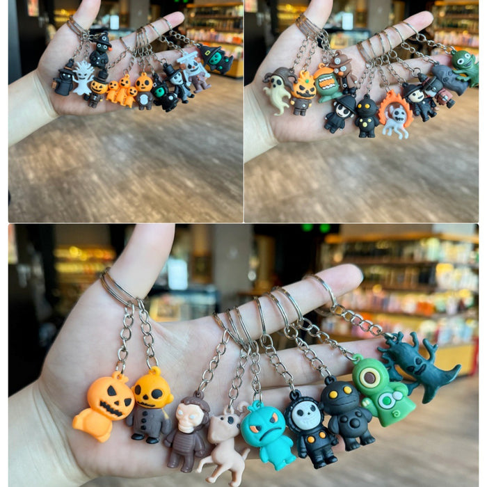 Wholesale  Funny Rubber Keychain Car Key Accessory Decorative Gift MOQ≥5