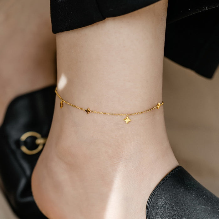 Wholesale Starry Sky Anklets with Diamond Shape