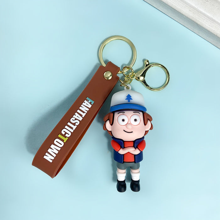 Wholesale Creative Cartoon Cute PVC Soft Keychain JDC-KC-JinB028