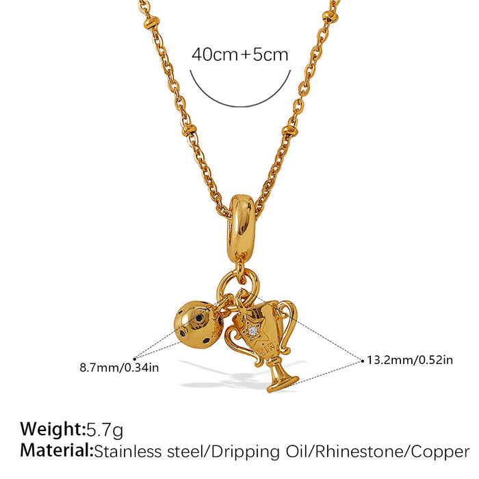 Wholesale Seaside holiday style turtle and starfish pendant necklace gold-plated diamond jewelry