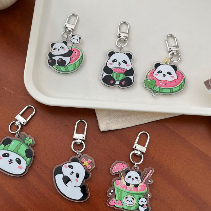 Wholesale  keychain cartoon cute pendant schoolbag bag acrylic pendant