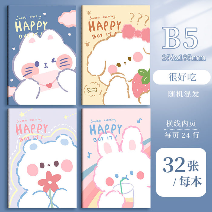 Wholesale 2pcs A5 cartoon retro notebook B5 cute stationery