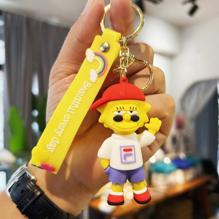 Wholesale PVC Cartoon Doll Keychain JDC-KC-WuYi129