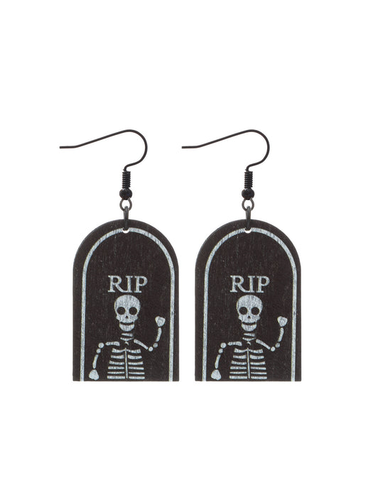 Wholesale  Flower Skull Pumpkin Earrings Simple Fashion Wooden Earrings