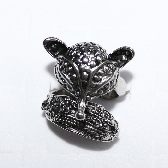 Wholesale Punk Style Personalized Domineering Cobra Statue of Liberty Cross Men's Ring JDC-RS-NH002