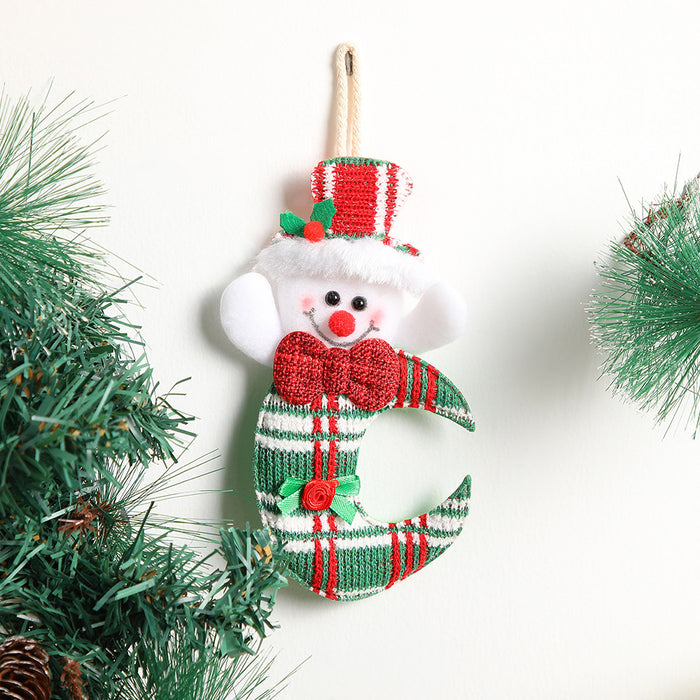 Wholesale Christmas decoration pendant  door hanging ornament Christmas holiday decoration pendant hanging ornament