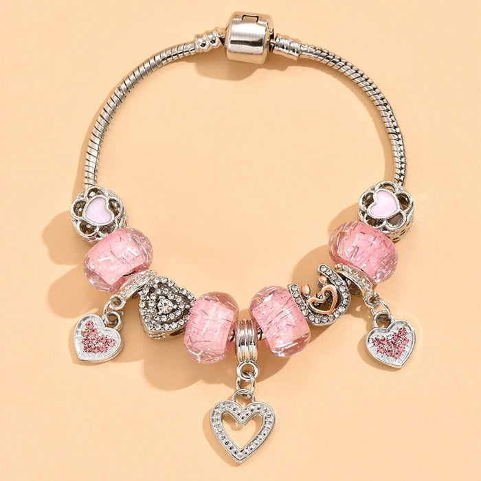 Wholesale Stainless Steel Copper Alloy Rhinestone Beaded Bracelet JDC-BT-ShenYuan001