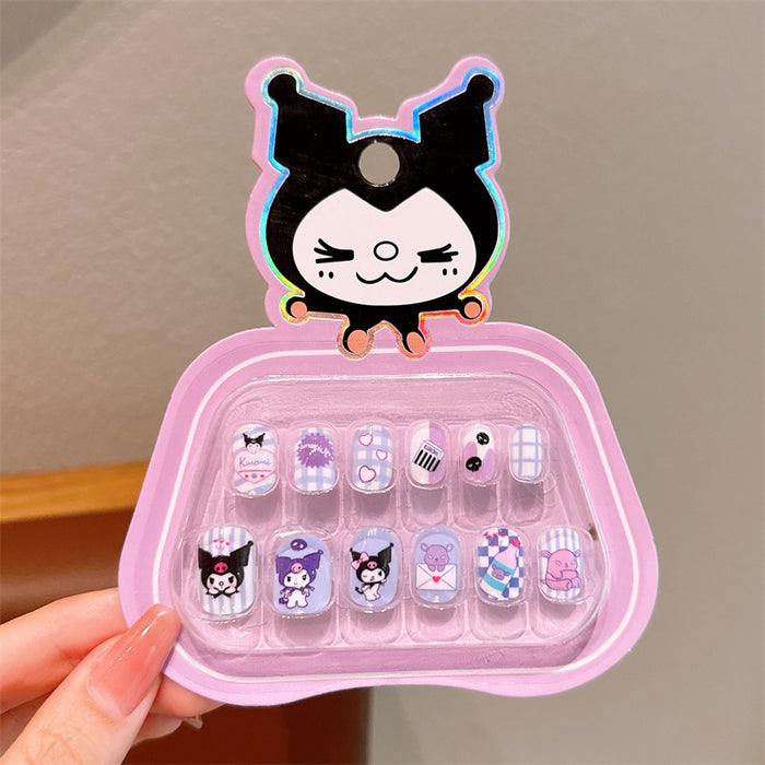 Wholesale Cartoon Sweet Little Girl Cute Nail Stickers