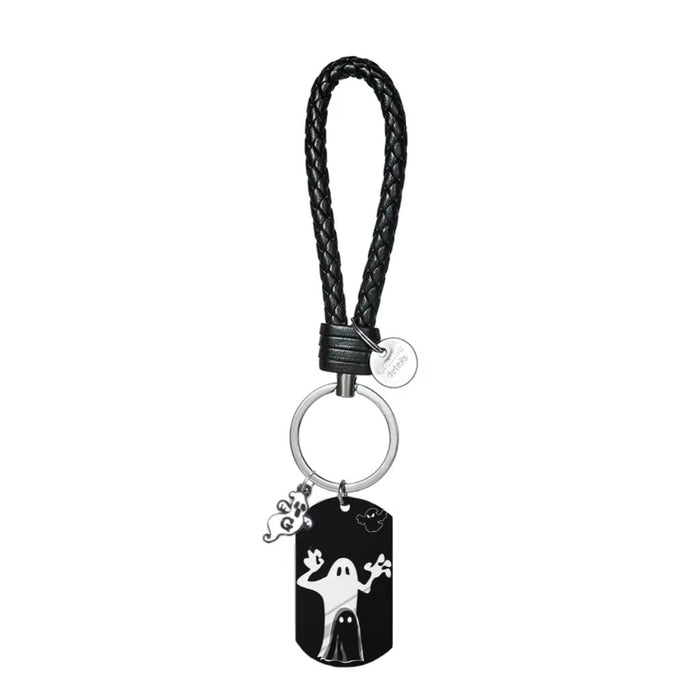 Wholesale Halloween Spooky Stainless Steel Keychains JDC-KC-XinJun010