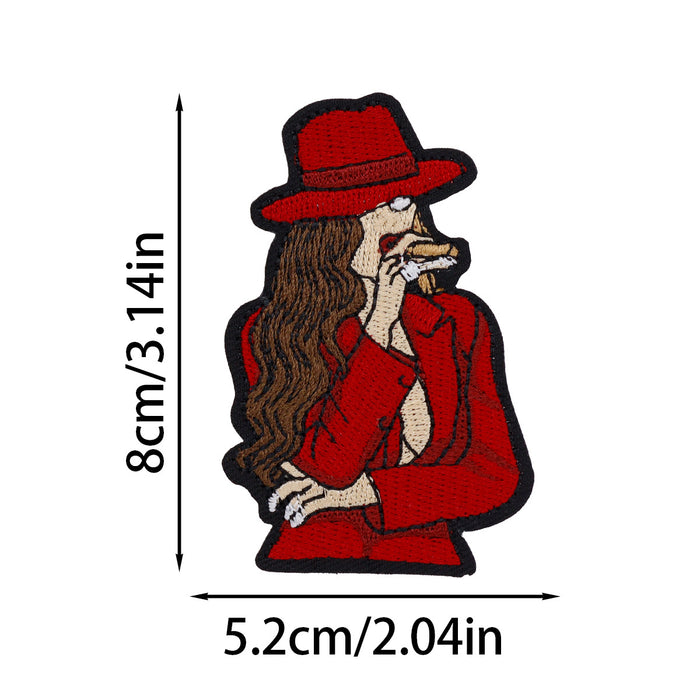 Wholesale Black Girl Embroidered Cloth DIY Patches