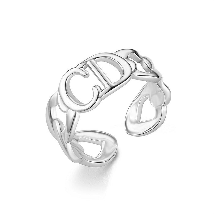 Wholesale Trendy, fashionable and versatile titanium steel ring men's open ring