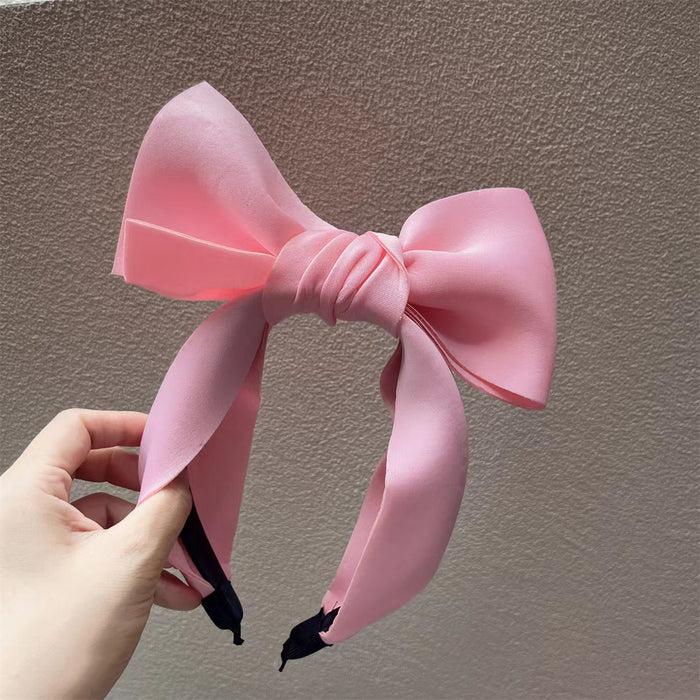 Wholesale Cute and Sweet Three-dimensional Big Bow Sponge Headband JDC-HD-MiaoY002