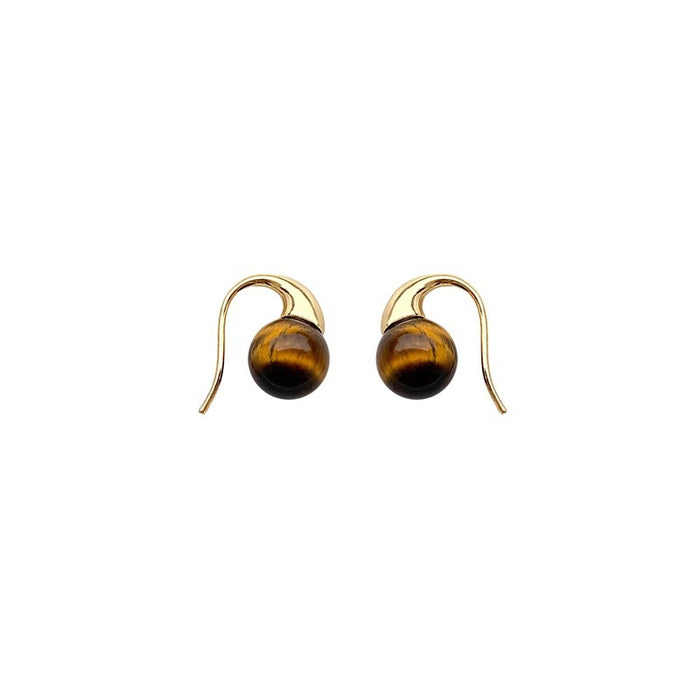 Wholesale Vintage earrings, light luxury, niche, high-end, round bead ear hooks, new earrings