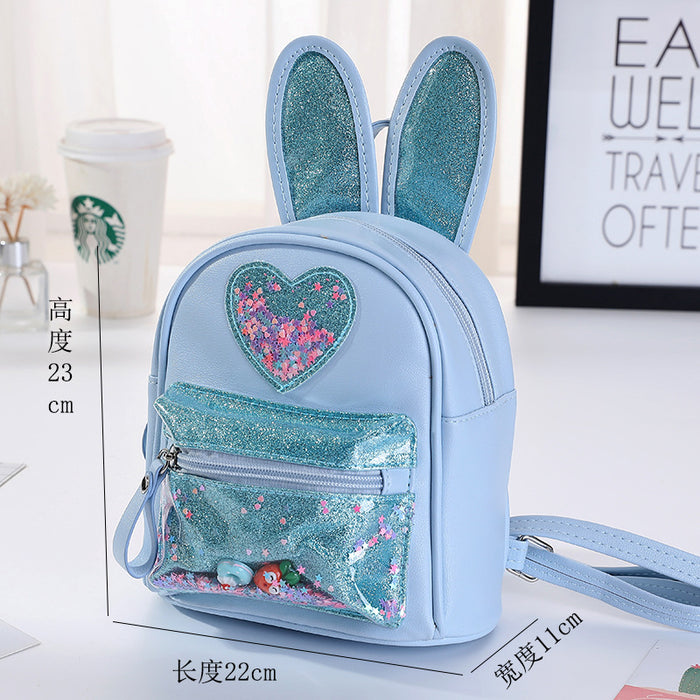 Wholesale New Children' s Backpack Fashion Sequined Cute Rabbit Mini Backpack Casual Outing Kindergarten School Bag