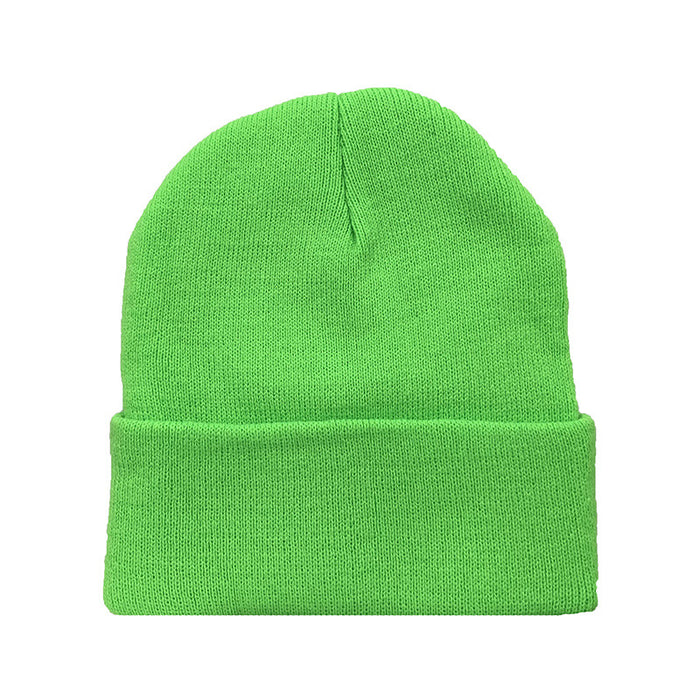 Wholesale Autumn and Winter Plain Solid Color Knitted Pullover Hat JDC-FH-AXing027