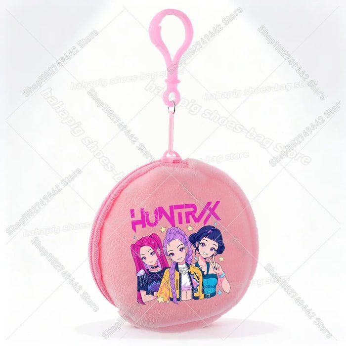 Wholesale Casual Kpop Style Cartoon Coin Purse For Girls Polyester Zipper Wallet Everyday Fashion Accessory Resale Gift
