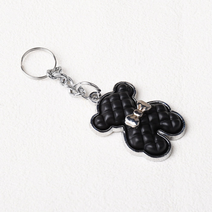 Wholesale Zinc Alloy Bow Tie Bear Keychain JDC-KC-ZhiC002