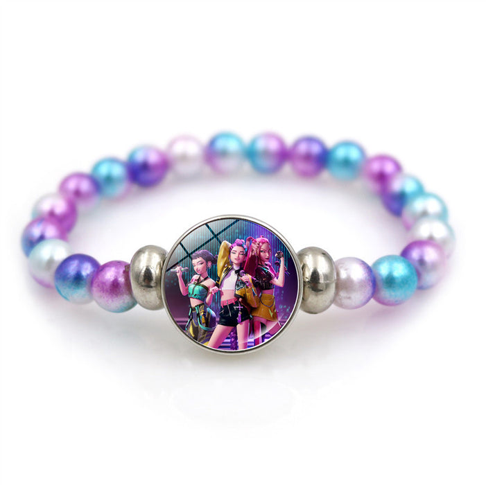 Wholesale K-POP Bracelet Girl Gift Accessory Colorful Beaded Bracelet