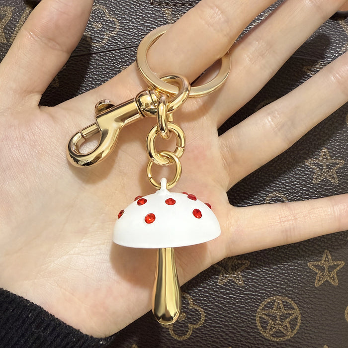 Wholesale Fashion Keychain Women's Bag Decorative Cute Mushroom Buckle