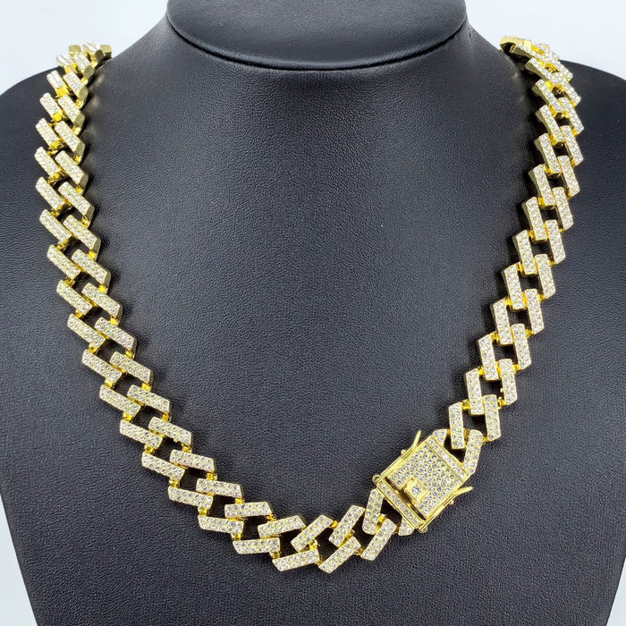Wholesale 15mm Diamond Shaped Diamond Necklace for Men JDC-NE-XinMingcan008