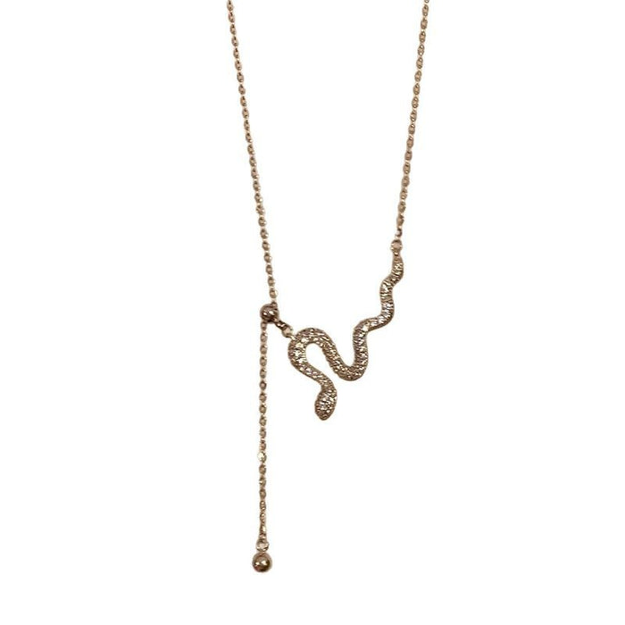 Wholesale Titanium steel non fading zircon sparkling tassel necklace, light luxury high-end collarbone chain