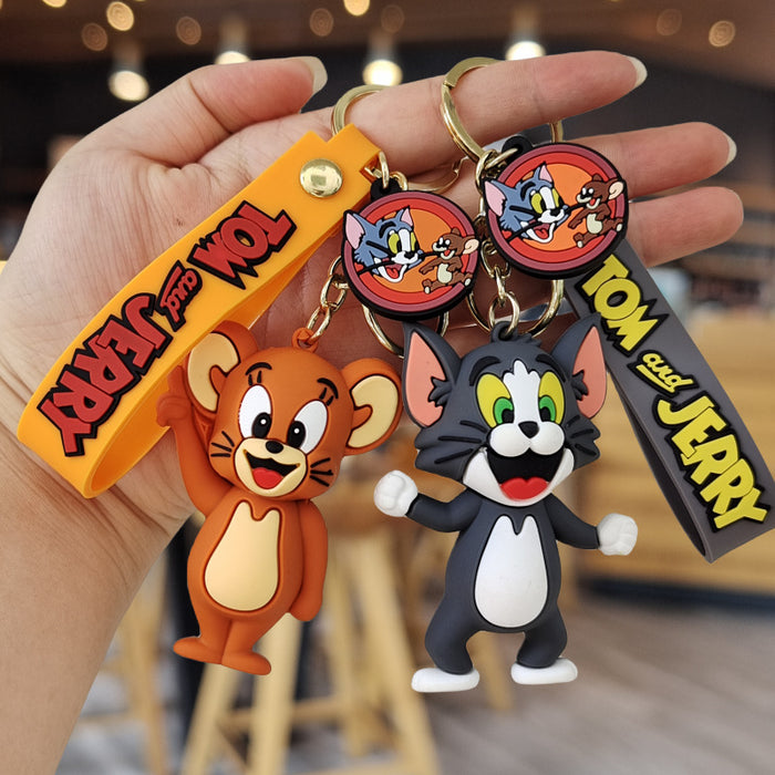 Wholesale Cartoon Silicone Doll Keychain JDC-KC-ZhuoRan019