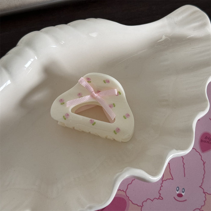 Wholesale Women's Cute Floral Bow Grab Clip