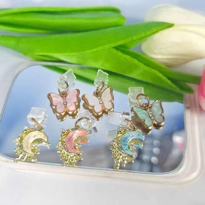 Wholesale Diamond star and moon pendant Mobile Phone Stands