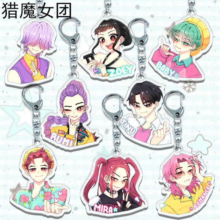Wholesale Kpop Acrylic Keychain Anime Peripheral Pendant