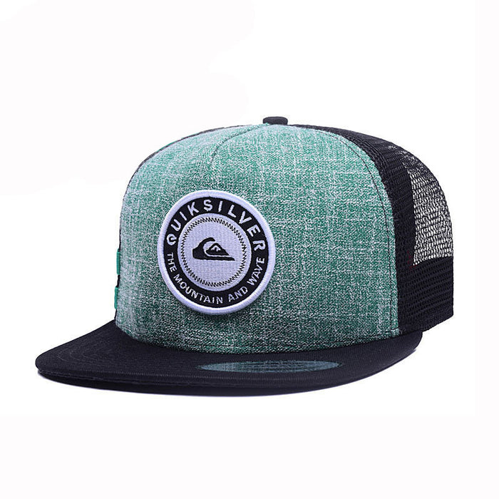 Wholesale Fashionable sports and leisure mesh cap, adjustable flat brim cap, sun visor cap, baseball cap
