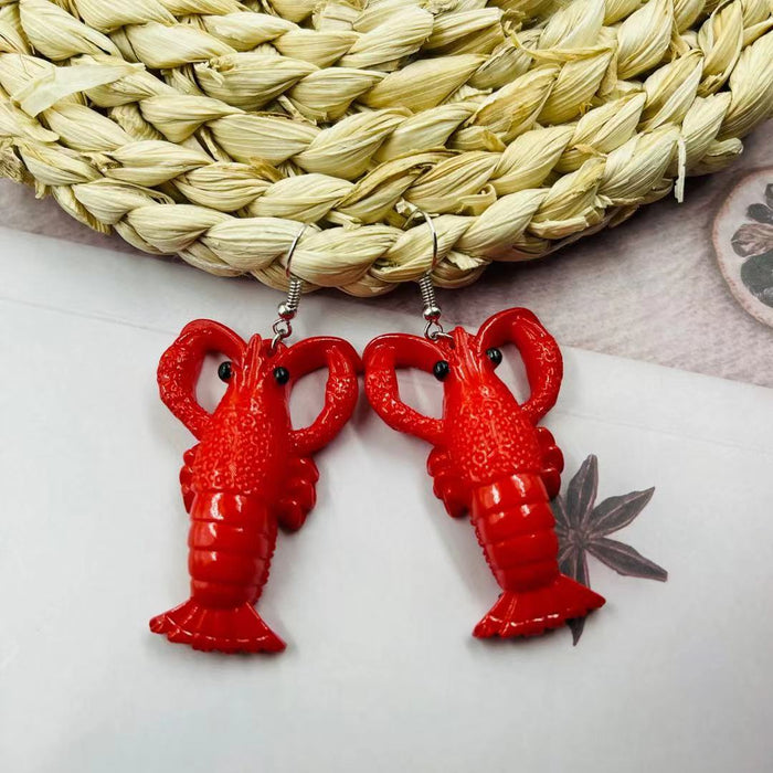 Wholesale Resin funny exaggerated personalized earrings