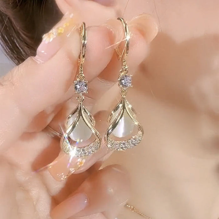 Wholesale Lake blue earrings earrings personalized earrings earrings temperament earrings