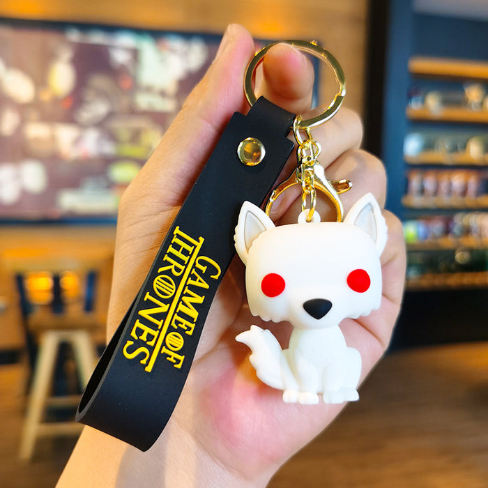 Wholesale Cartoon Silicone Doll Keychain JDC-KC-Tingm299