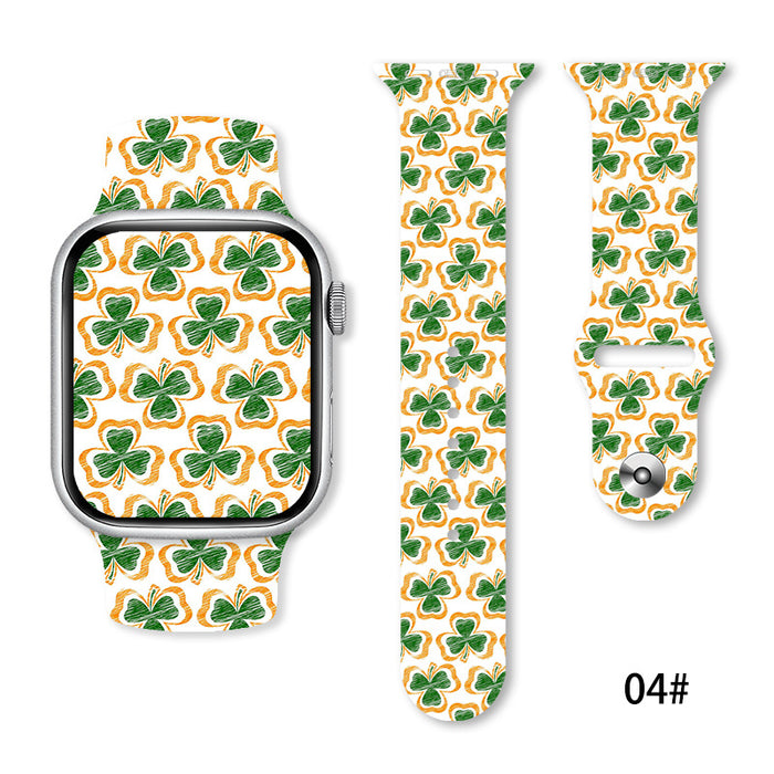 Wholesale Printed Silicone Watch Strap Wrist Strap JDC-WD-NuoQi067