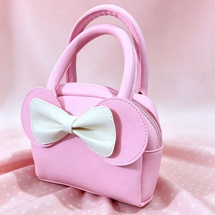 Wholesale Cute Butterfly Bow Handbag for Girls Crossbody PU Leather Purse MOQ≥2