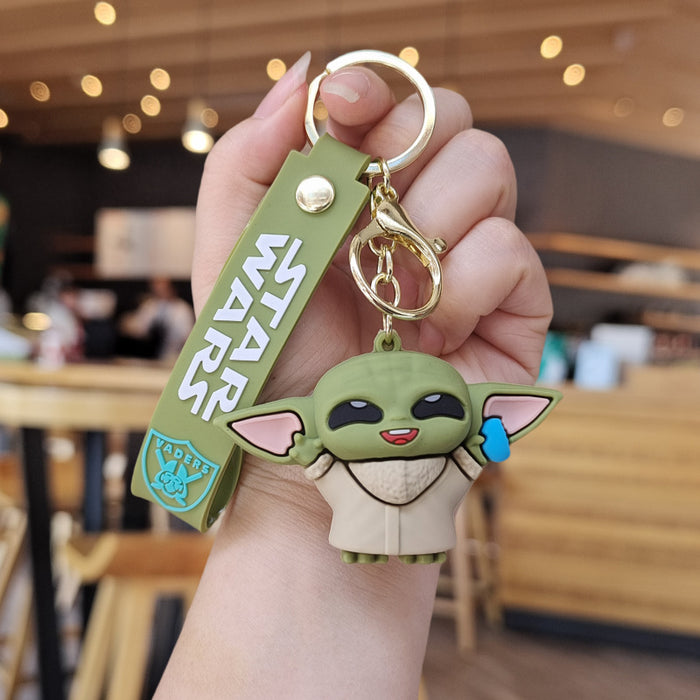 Wholesale Cartoon Silicone Doll Keychain JDC-KC-ZhuoRan027