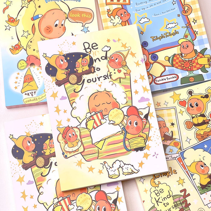 Wholesale Star Character Anime A5 Notebook Stylish Kawaii Journal with Colorful Pages