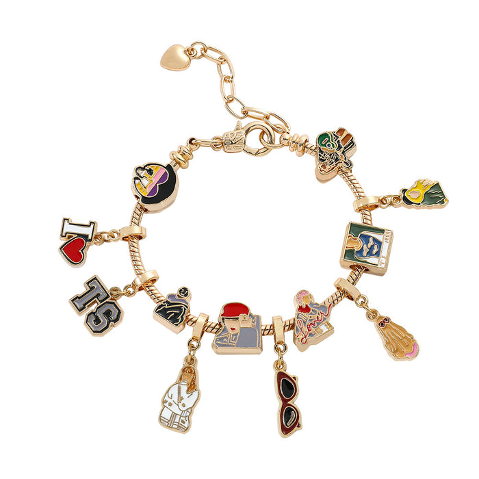 Wholesale Cartoon Star Alloy Beaded Bracelet JDC-BT-ZhuoS007