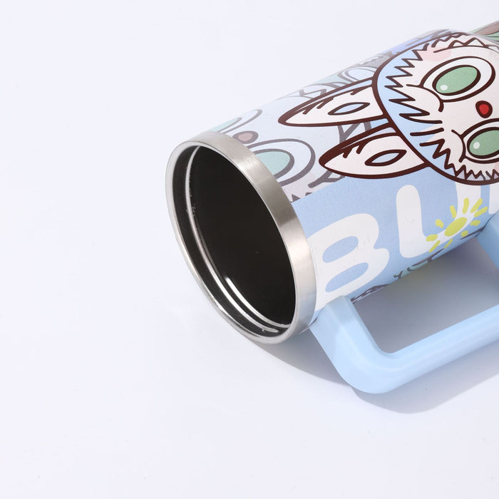 Wholesale  Car Cup  Stainless Steel Thermos Cup Car Ice Cup Straw Cup