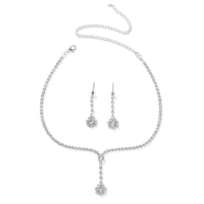 Wholesale Baby' s Breath Necklace and Earring Set