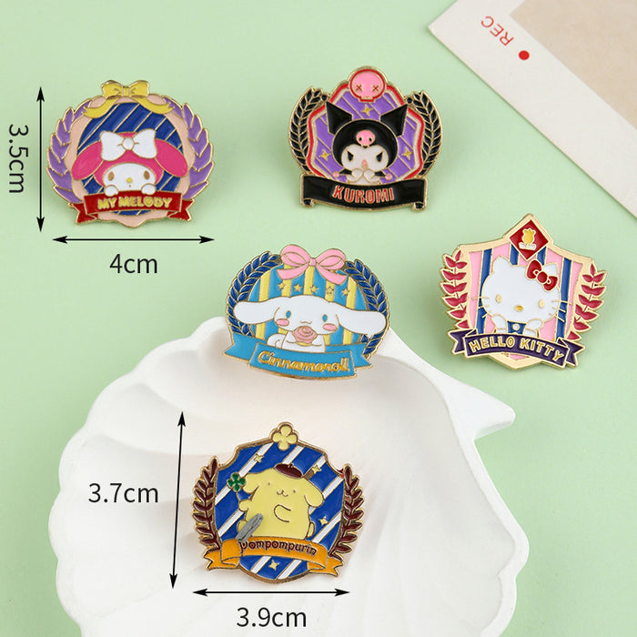 Wholesale Metal Badge Cute Decorative Bag Clothes Brooch