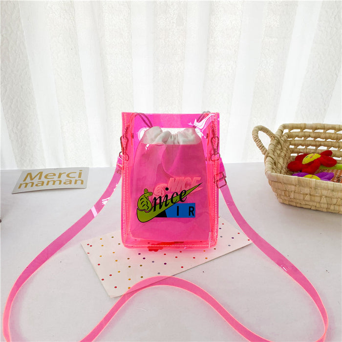 Wholesale Plastic Children's Bags, Transparent Bags, Cute and Personalized Crossbody Bags JDC-SD-DaJu008